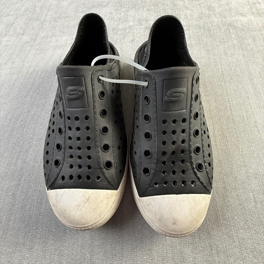 Skechers Kids Black EVA Perforated Slip On Water Shoes Sneakers Size 3